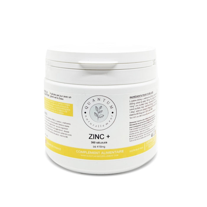 Zinc + (Cure 3 mois)